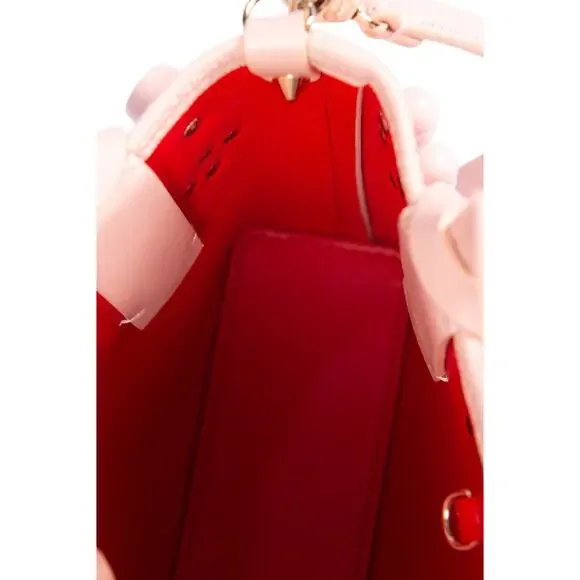 CHRISTIAN LOUBOUTIN Pink Leather Cabata Mini Tote Crossbody Bag - Picture 8 of 8